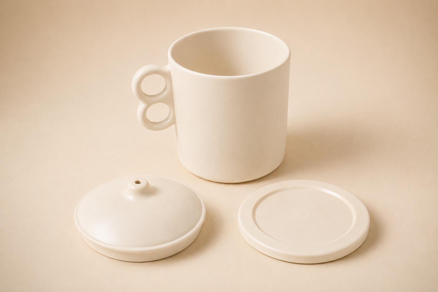 MIA MUG TAZZA MULTIUSO CON DOPPIO COPERCHIO