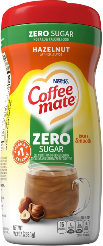 Creamer per caffè al gusto Nocciola senza zucchero (Preordine)