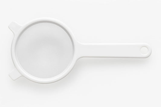 Colino plastica con rete a maglia fine in poliestere cm.12